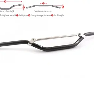 Ofertă specială Ghidon Pazzaz MT-33 aluminiu AL2014, 22.2x800mm negru