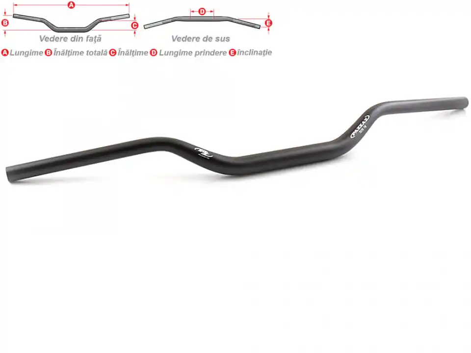Ghidon ATV, Pazzaz MT-134K aluminiu AL7075, 28.6x795mm negru Preț redus