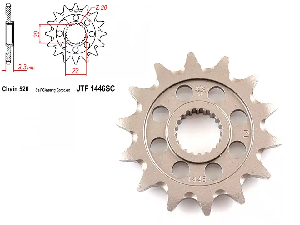 Pinion transmisie fata 520/14T, JTF1446SC Ofertă