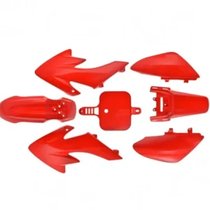 Set carene cross, Pit Bike, 125cc, rosu Plată sigură