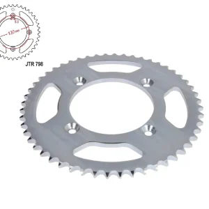Pinion transmisie spate 428/52T, JT Sprockets Chilipir
