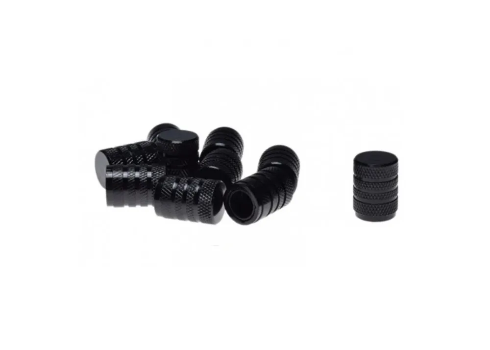 Cel mai bun preț Set 10 capace metalice ventil roata, negre