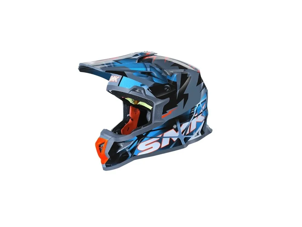 Ultima șansă Casca moto off-road SMK ALLTERRA FULMINE, marimea M, albastru-gri, unisex, SMK0117/24/GL651/M