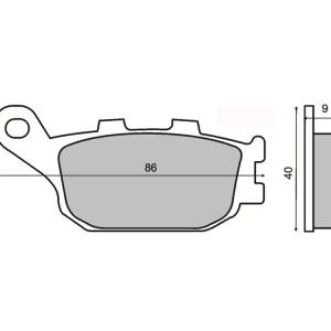 Nu rata Set placute frana 86x40x9, RMS