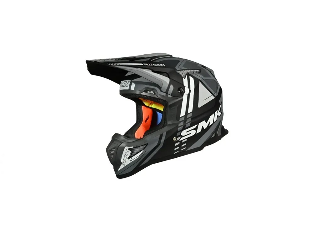 Ultima șansă Casca enduro SMK ALLTERRA X-Sprint, marimea XL, alb-gri-negru, SMK0117/25/MA261/XL